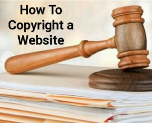How to copyright a website 