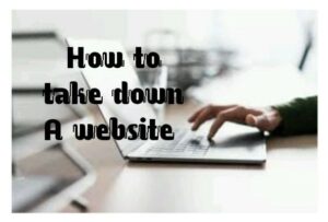 How to take down a website 