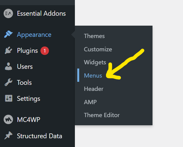 how to edit menu in wordpress