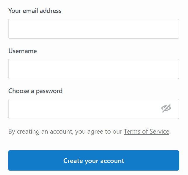 how to crate a wordpress account