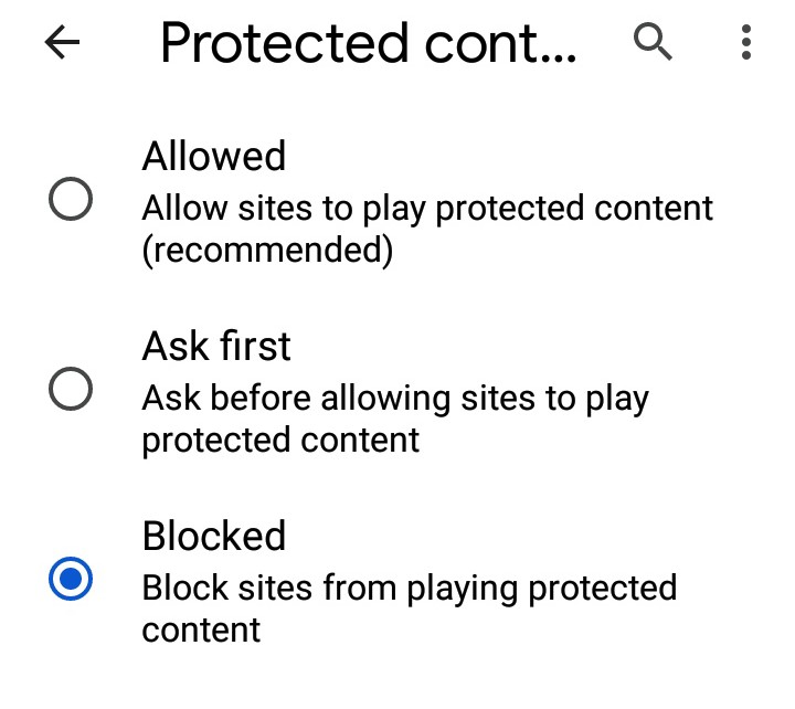 How to block a website on Android in chrome