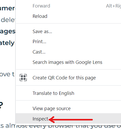 How to inspect elements on Mac in Chrome
