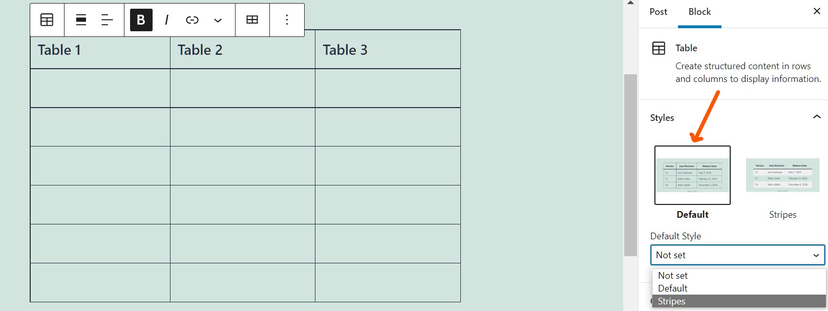 How To Create Tables In WordPress