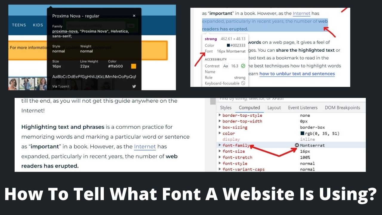 Read more about the article How To Tell What Font A Website Is Using?