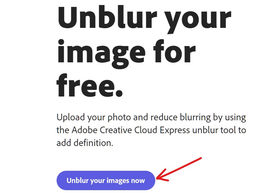 Unblur An Image On A Website Using Unblur Apps