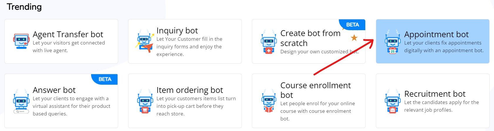 create a bot for website