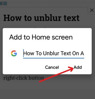 How To Add A Website To Your Home Screen