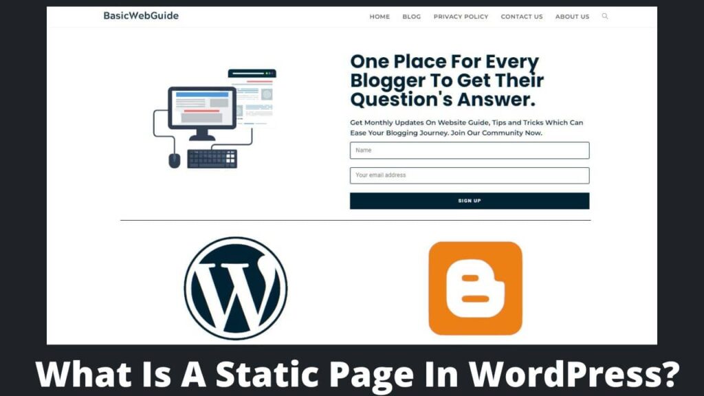 What Is A Static Page In WordPress